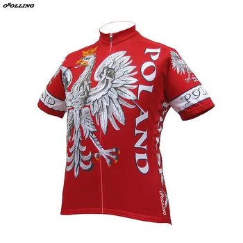 Nové 2018 Poľsko Tím Cyklistické Dresy na Mieru Road Horské Preteky Top Klasická OROLLING