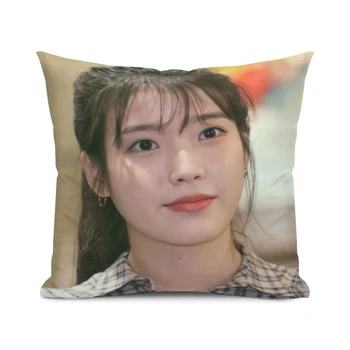 Nové-IE-Lee-Ji-Eun-obliečka na vankúš polyester bielizeň velvet vzor, zips dekorácie obliečka na Vankúš posteľ vankúš