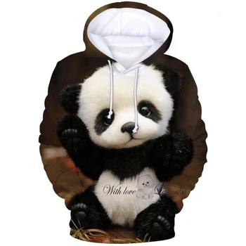 Nové Kreatívne Čínska Panda Muži Ženy Hoodies Mikina Harajuku 3D Vytlačené Pattert Roztomilý Pulóvre Móda Jeseň Clothes2021