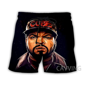 Nové Módne 3D Tlač Rapper Ice Cube Letné Beach Šortky Streetwear Mužov Rýchle Suché Dovolenku Bežné Šortky