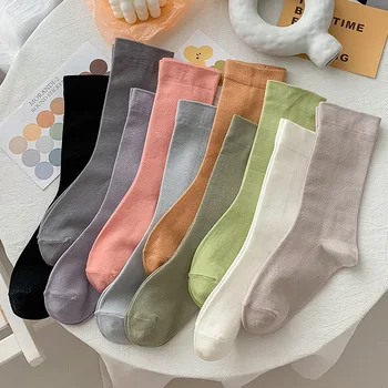 Nové Ponožky dámske Letné Dievčatá Tenké Voľné Velvet Mäkké Priedušné Dlhé Ponožky Farbou Bežné Calcetines Médiá Ponožky Pre Ženy