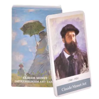 Nové Tarot Impresionizmu Umenie Tarot Karty Claude Monet 78 Palube Tarot Hra Strany Dosková Hra Kariet veštenie Oracle Karty