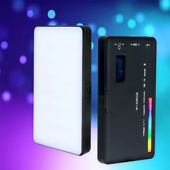 Nový Farebný RGB Video Svetlo 2500K-9000K LED Fotografie Stmievateľné Osvetlenie Svetlo Fotoaparátu Live Vlog Vyplniť Svetla Selfie Svetlá