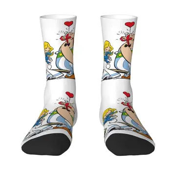 Obelix Láska Posádky Ponožky Pánske Unisex Zábavnej 3D Tlač Dobrodružstvo Komické Asterix Šaty Ponožky