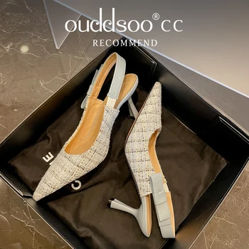 Ods Korálkové Diamond Ukázal Prst Čerpadlá Späť Prázdne Sexy Stiletto Vysoké Podpätky Ženy Banquet Sandále Escarpins Topánky Zapato de Tacón