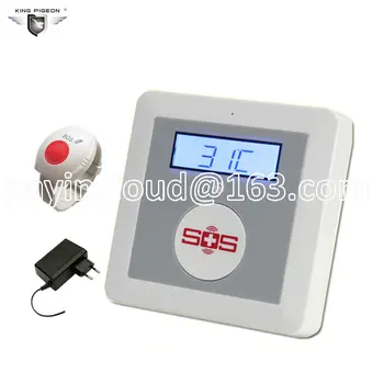 One-Kliknite na tlačidlo Dial Izbovej Teplote Monitorovanie Jeseň Alarm GSM Starších Bzučiak Domácnosti, Poplachové zariadenia proti vlámaniu Hot Predaj K4