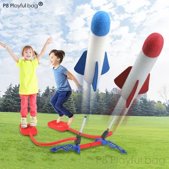 PB Hravé taška Outdoorové športy deti zábava novinka tvorivé nohy rakety raketa puzzle EVA pena bavlna bomba hračka WD05