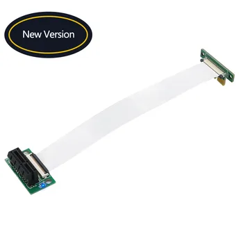 PCI-e 36Pin 1X Predlžovací kábel S 12v LED Power a PCB plastové dištančné ( dual vertikálny 90 stupňov smerom)