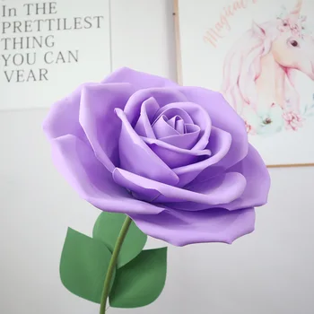 PE Pena Rose Simulácia Kvety Cesty Vedúcej Svadobné Pozadie Fáze Vonkajšie Dekorácie Displej Flores Artificiales Domova