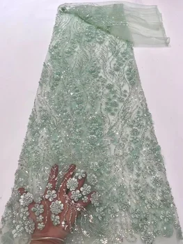 perlové tylu čipky tkaniny na spoločenské šaty postupnosť textílie zlatom vyšívané afrike vysokej kvality 2022 afriky svadbu