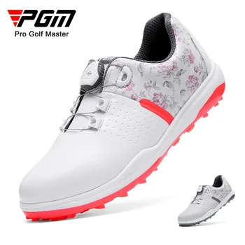 PGM golfové topánky dámske topánky anti-slip tenisky gombík šnúrky poly polyuretánu topánky