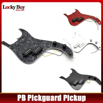 Pickguard Prewired PB Basovú Gitaru, Pickguard Pickup s Gombík Hrnce Auta Telo Projekt Montáž pre Presnosť PB Basy Náhradné