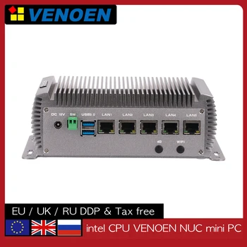POE bez ventilátora Mini PC, Server Intel Celeron N5095 Dual i255V 2,5 G siete Lan, HDMI, VGA LVDS Priemyselné Computador Windows 10 Pro 3G/4G SIM