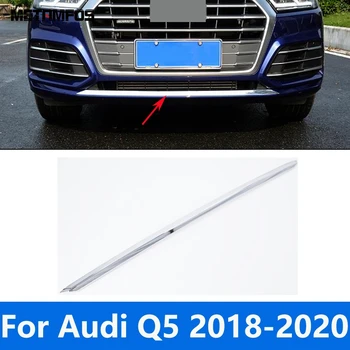 Pre Audi Q5 2018 2019 2020 Chrome Predný Nárazník Prírubové Armatúry Telo Kit Spojler Splitter Difúzor Chránič Príslušenstvo Auto Styling