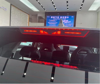 Pre BYD Atto 3 Yuan Plus 2022 2023 Vysokej pozícii Brzdové Svetlo Nálepky Auto Logo Uhlíkových Vlákien Textúra Automobily Časti