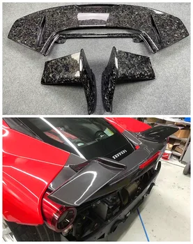 Pre Ferrari 488 GTB/Spider Vysoko Kvalitné Reálne Uhlíkových Vlákien Auto Zadné Krídlo Trup Pery Spojler 2015-2019