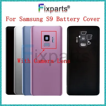 Pre Samsung Galaxy S9 G960F Kryt Batérie Dvere, Zadné Sklo Bývanie Prípade Fotoaparát, Objektív Samsung S9 Plus S9+ Zadný Kryt