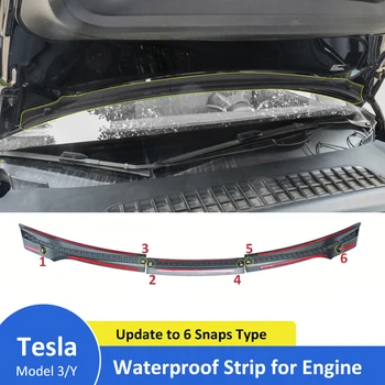 pre Tesla Nepremokavé Pásy na Prednej strane Motora pre Tesla Model Y Príslušenstvo Vody Strops Karosérie Ochranný Kryt pre Model 3 2022