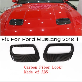 Predné Až Motora Lopatka Klimatizácia AC Zásuvky Prieduch Dekorácie Kryt Výbava vhodné Pre Ford Mustang 2018-2020 Doplnky Exteriéru