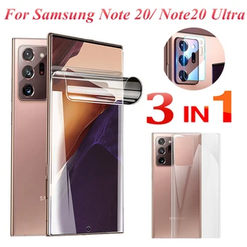 Predné+Zadné Hydrogel fólia pre Samsung Galaxy Note20 Ultra Screen Protector Mäkké sklo fólia pre Samsung Note20 Poznámka 20 Ultra 5G