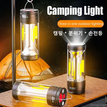 Prenosné Camping Svetlo Závesné svetlo Svetlo Vonkajšie Magnet Camping Stan Silný Multi-function Práce Lampa S Núdzové Svietidlo