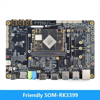 Príjemný ZVUK-RK3399 V2 Vyvinutý doske, 4GB pamäť 16GB flash pamäť HDMI V dual MIPI dual frequency WiFi