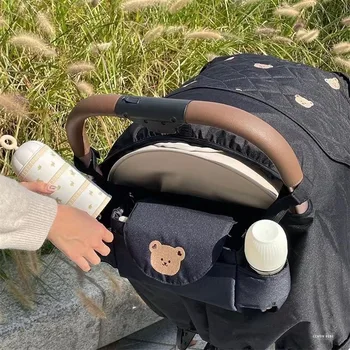 Príčinné Baby Kočík Príslušenstvo Prenosné Cartoon Zviera Tlače Visí Tašky Dojčenských Fliaš Novorodenca Položky Úložné Priehradky