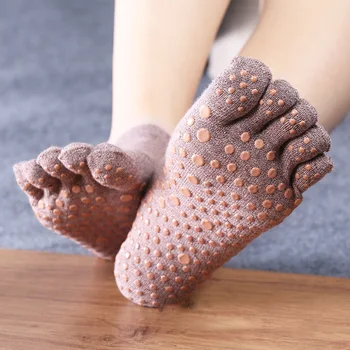 Pánske Prst Ponožky Letné Plytké Úst Neviditeľné Ponožky Farby Prst Bavlnené Ponožky Non-slip Loď Ponožky Potu-absorpciu Low-top Ponožky