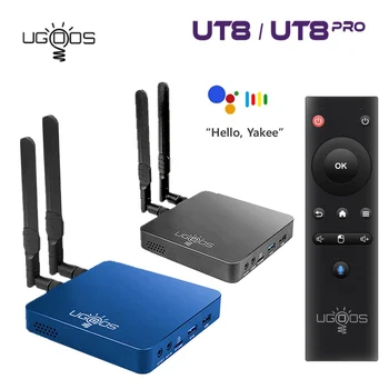 Pôvodné Ugoos UT8 TV BOX Android 11 RK3568 (RAM 8GB/4GB ROM 32GB/GB) Wifi 6 1000M 4K BT Hlas Diaľkové