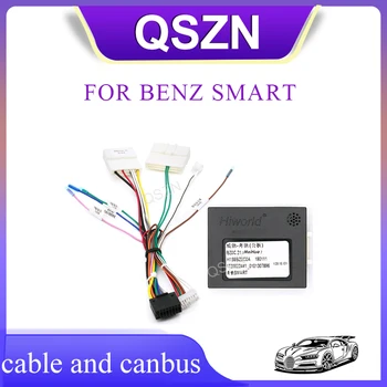 QSZN autorádia Canbus Box Dekodér OD-BENZ-01 Pre BENZ B200/ S CLASS/C TRIEDA/VITO/SLK Zapojenie Vedenia Pripojte Napájací Kábel Android