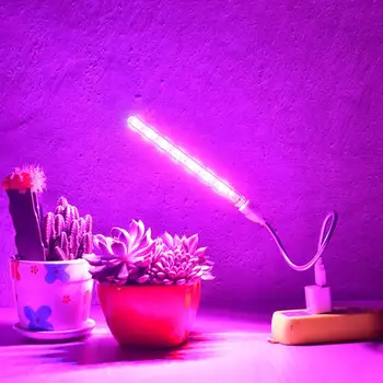 Rastú Lampa LED USB celé Spektrum DC 5V 10W Vhodný pre Domáce Kancelárie Krytý Mladých Rastlín Napodobňuje Slnečné svetlo IR, UV žiareniu, Rastúce Svetlo Phyto