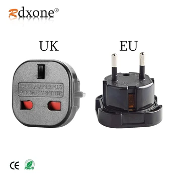 Rdxone UK do EÚ pripojte Konektor adaptéra Prevodník 2 Pin Wall Zástrčku pre UK EU Cestovná Nabíjačka Adaptér
