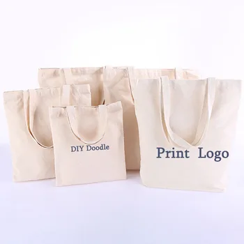 Reklama taška opakovane nákupní taška netkaných tote taška biela diy doodle vlastné logo