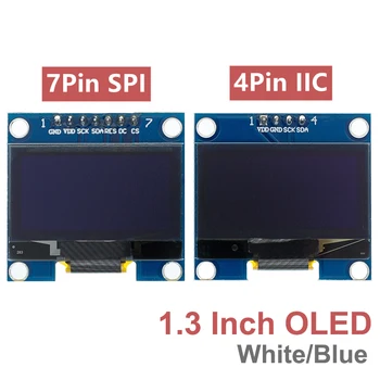 RoHS 1.3 palcový OLED modul biela/modrá SPI/IIC I2C Komunikáciu farba 128X64 1.3 palcový OLED LCD LED Display Module 1.3