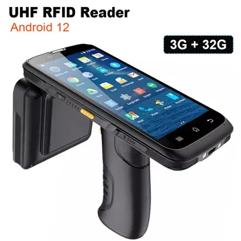 RUGLINE Android 12 Robustný 2D 1D Čiarový Kód Skener MTK Octa-core 3G+32 G 4G Lte, WiFi zhromažďovanie Údajov, Ručné UHF R2000 RFID Reader