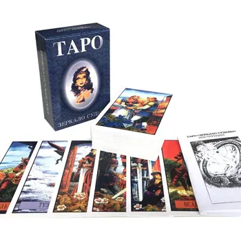 Ruský jazyk: Tapo Tarot Oracle Karty Osudu Veštenie Proroctvo Karty Rodinnú oslavu Hra Tarot 78 Kariet PDF Príručka