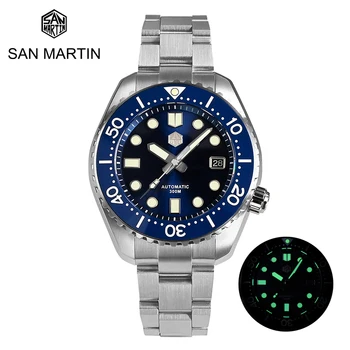 San Martin TOP Business Mužov Dive Watch MM300 NH35 Luxusné Automatické Mechanické Hodinky Mužov Sapphire Dátum C3 Super Svietivý 30Bar