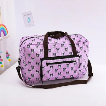 Sanrio hello kitty taška cez rameno skladacia cestovná taška kabelka Kuromi odkladacia taška môže byť vložený do vozíka prípad skladovanie taška