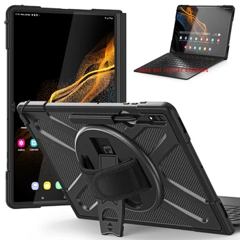 Shockproof TPU Silikónové Otočiť PC Stojan Fundas Tablet Kryt pre Samsung Galaxy Tab S8 Ultra 14.6 X900 X906 5G Prípade Coque Shell