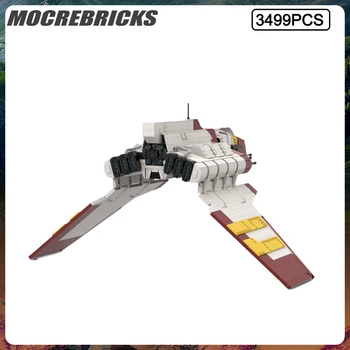 Space War Série NU-trieda útok kyvadlová Vzducholoď Model Montáž Stavebné Bloky Nastaviť DIY MOC detské Hračky, Vianočné Darčeky