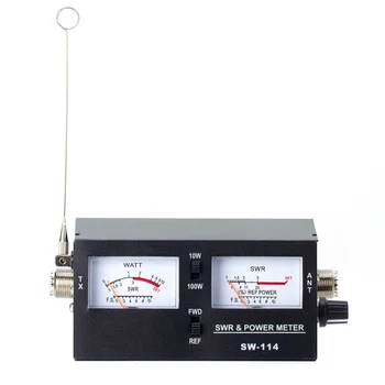 SW-114 SWR/RF/Sila Poľa Test Power Meter pre Relatívnu Silu 3 Funkcia Analog