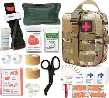 Taktika Prežitia Prvá Pomoc Kit Camping Vybavenie Na Prežitie Molle Trauma Batoh Lekárska Pohotovosť Vojenské Škrtidlo Obväz