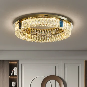 Taliansky ľahké luxusnom štýle stropné svietidlo 2022 nové spálňa štúdia shell obývacia izba svetlo jednoduché kruhové crystal light