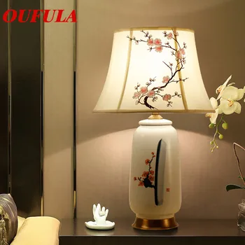 TEMAR Keramické Stolové Lampy, písací Stôl Svetlá Luxusné Moderné Moderné Textílie pre Foyer Obývacia Izba Office Tvorivé posteľová Izba Hotel