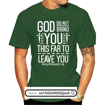 Tlač O-Krku Christian T-shirt BOH NECHCEL, aby VÁM TO ĎALEKO NECHAŤ - BIBLIU Verš Žalmu Letné Štýl T Shirt Mužov