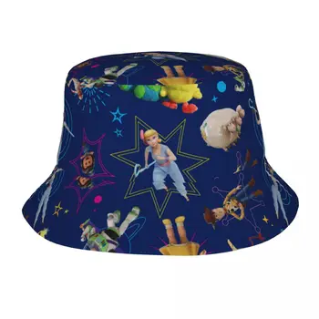 Toy Story 4 Modrá Hračky Prehadzovať Vedierko Hat pre Ženy Cestovanie Disney Oblasti Klobúk Ulici pre Vonkajšie Rybár Klobúky Írsky Krajiny Klobúk