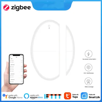 Tuya Zigbee Smart Dvere A Okno, Senzor Magnetického Alarm Detektor Inteligentný Život Aplikáciu Diaľkové Ovládanie Práce S Domovská Stránka Google Asistent