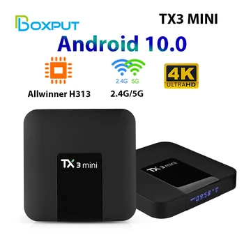 Tx3 Mini Android10.0 BT 4.0 Set-Top Box Allwinner H313 TV Box 2+16 g 4K HD Siete Hráč 2.4 G/5G Wi-Fi, Tv Prijímače Media Player