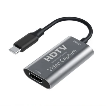 Typ-C digitalizačné Karty 1080P 4K kompatibilný s HDMI Video Grabber, Záznam, Pole Pre Macbook PS4 Hry Fotoaparát Záznamník Živé Vysielanie