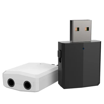 USB, BT 5.0 Vysielač, Prijímač TV Mini 3 V 1 3.5 MM AUX HIFI Stereo Audio Adaptér Bezdrôtovej siete Dongle Pre Súpravu do Auta PC